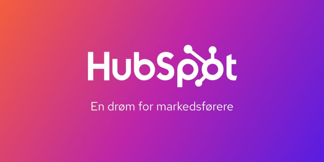 Bilde av hubspot-logoen og en tekst: En drøm for markedsførere
