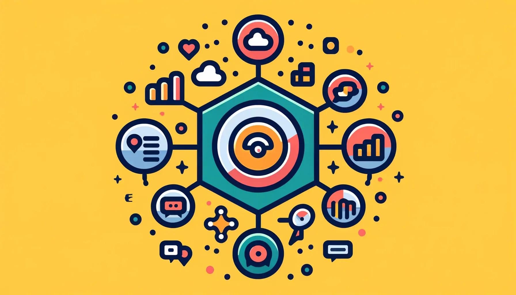 Hubspot Content Hub illustrasjon