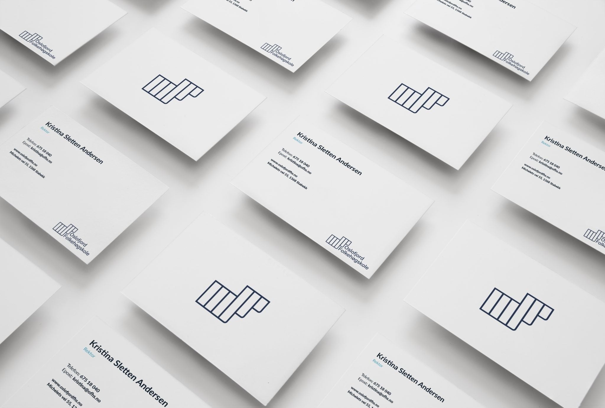 Oslofjord Folkehøgskole visittkort